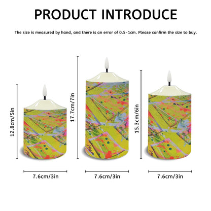 Gavin Scott Flameless Candles w/Remote (Set of 3)