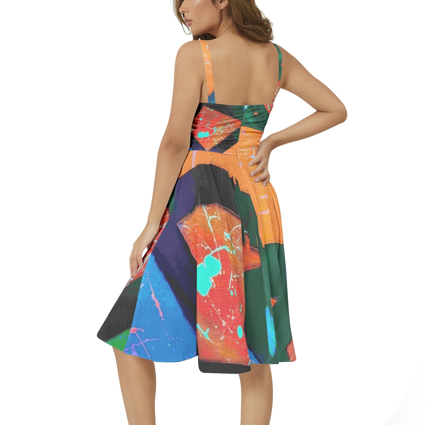 Gavin Scott Sleeveless Flare Hem Midi Dress (Femme XS-3XL)