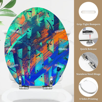 Gavin Scott Round Toilet Seat w/Matching Soft-close Lid (O-Shape)