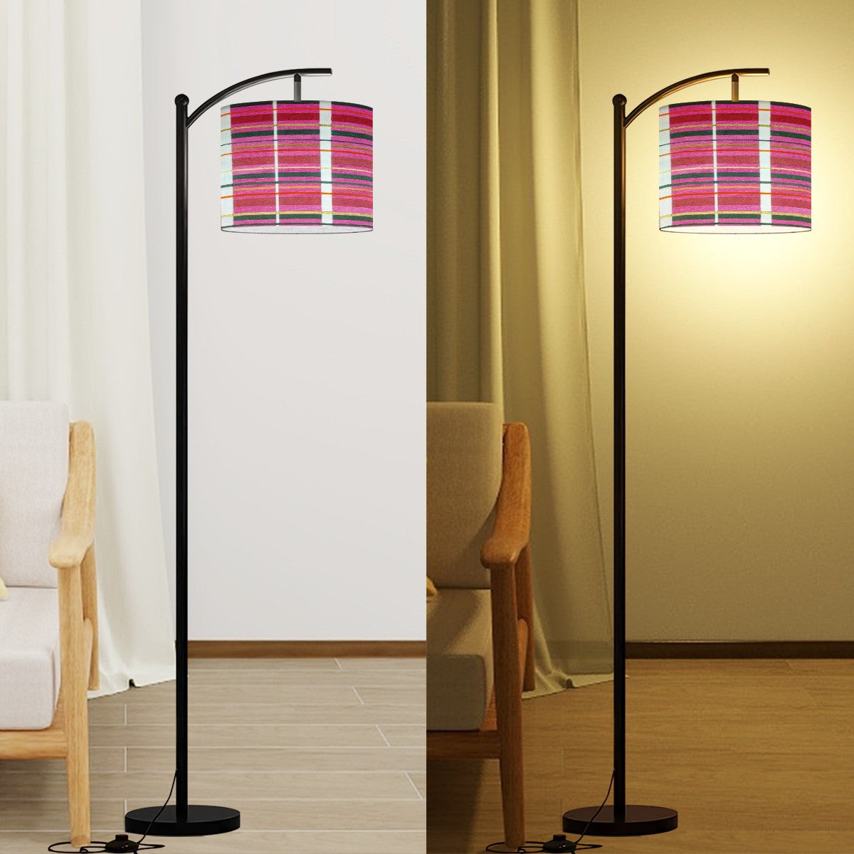 Gavin Scott Arc Floor Lamp w/Remote