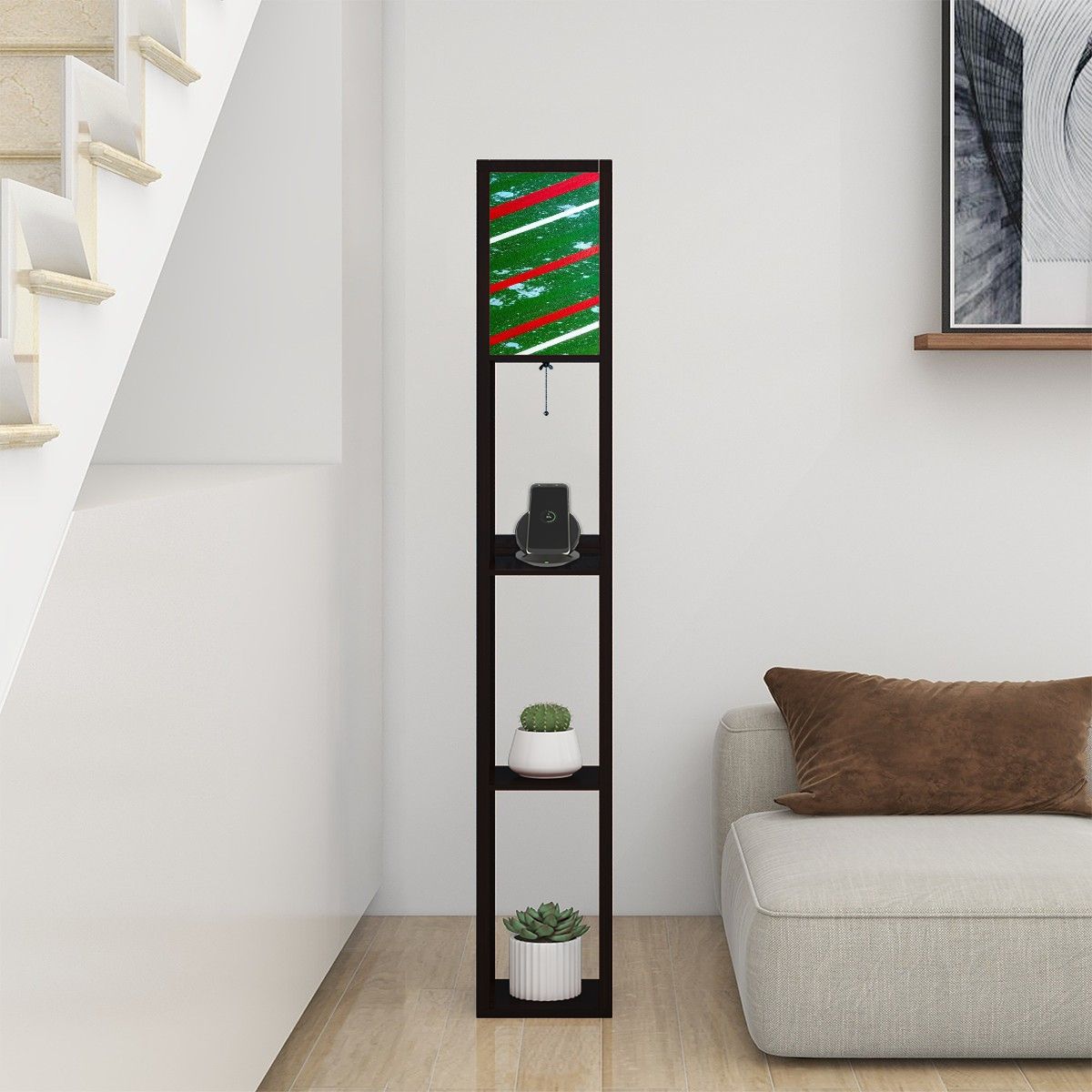 Gavin Scott Floor Lamp with Shelves (2 Colors)