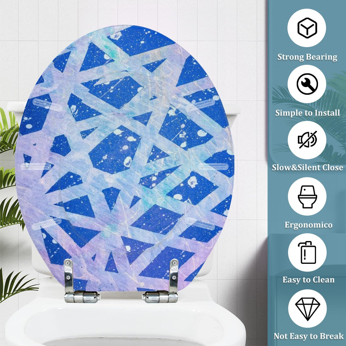 Gavin Scott Universal Toilet Seat w/Matching Soft-close Lid