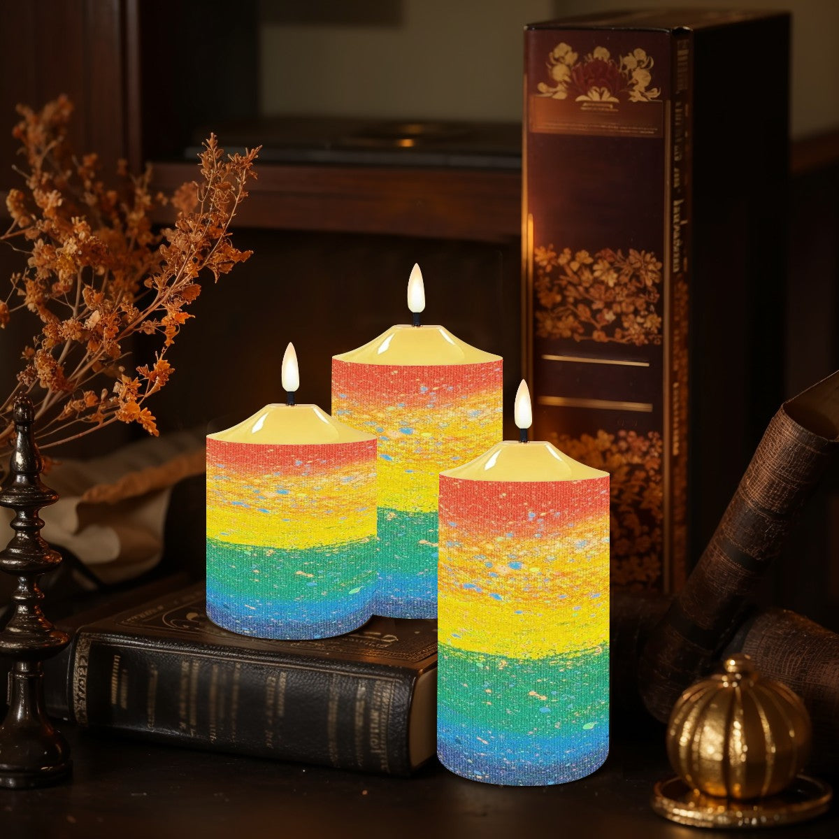 Gavin Scott Flameless Candles w/Remote (Set of 3)