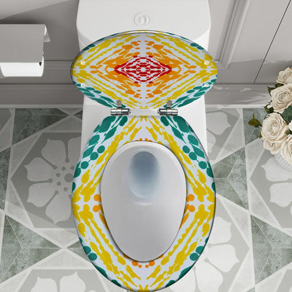 Gavin Scott Elongated Toilet Seat w/Matching Soft-close Lid (V-Shape)