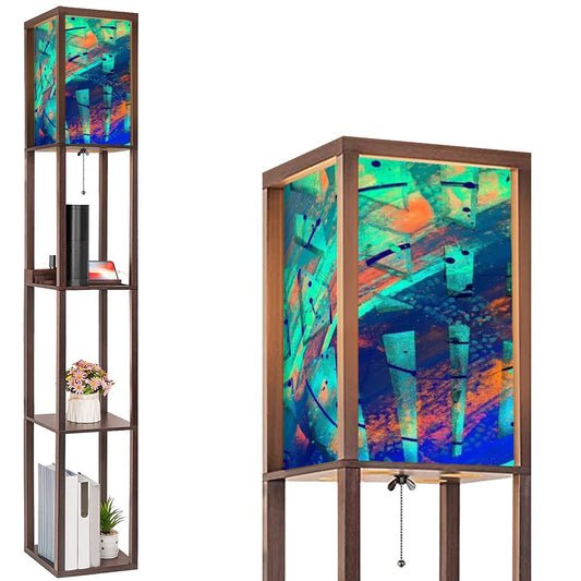 Gavin Scott Floor Lamp with Shelves (2 Colors)