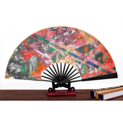 Gavin Scott Genuine Spun Silk Folding Hand Fans (4 Sizes)