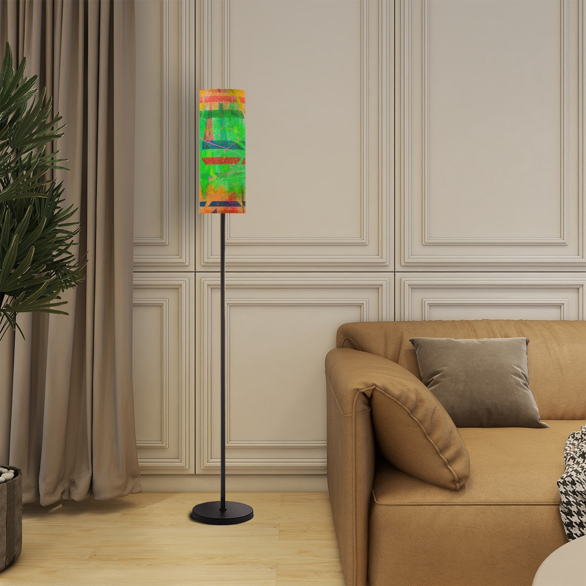 Gavin Scott Pillar Torch Floor Lamp