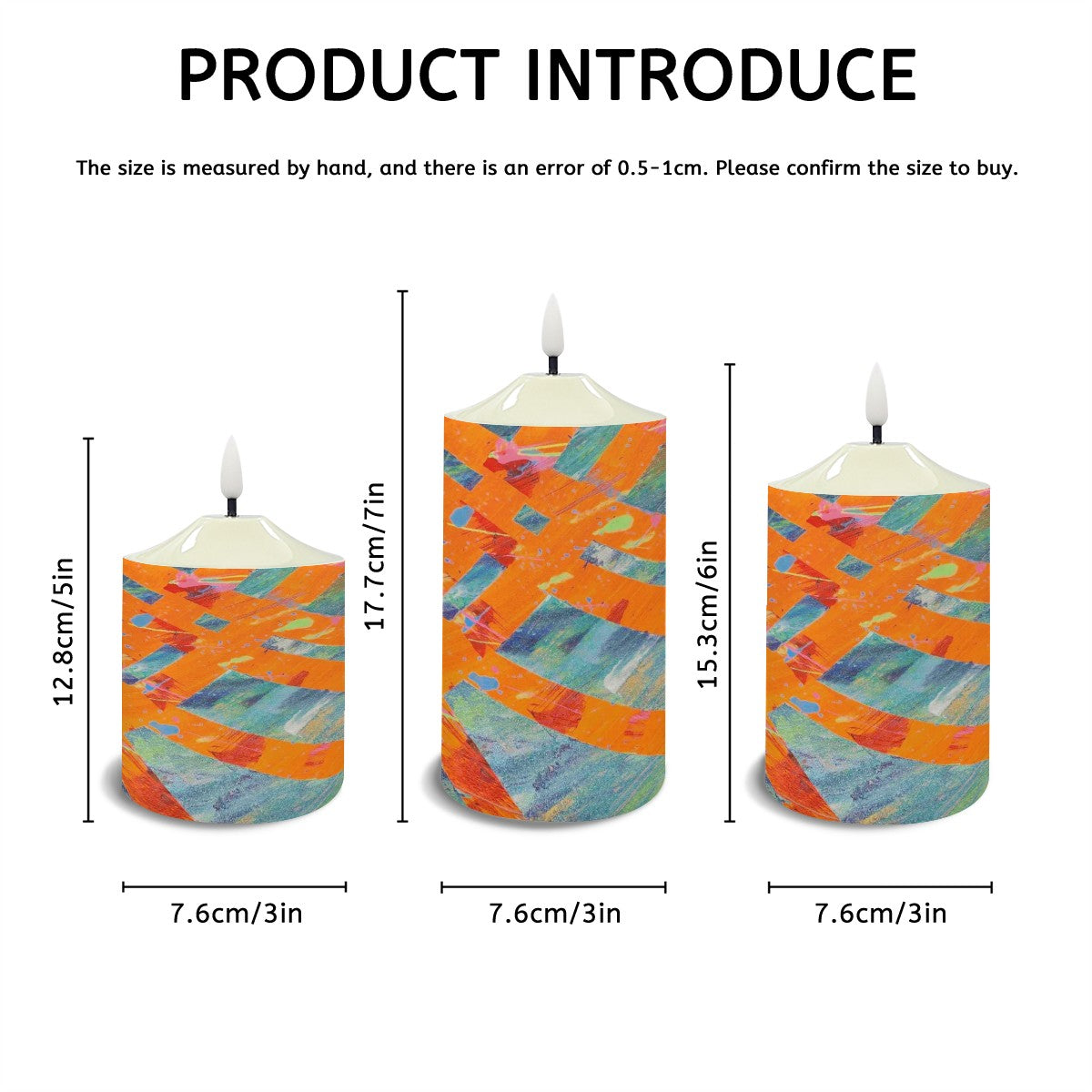 Gavin Scott Flameless Candles w/Remote (Set of 3)