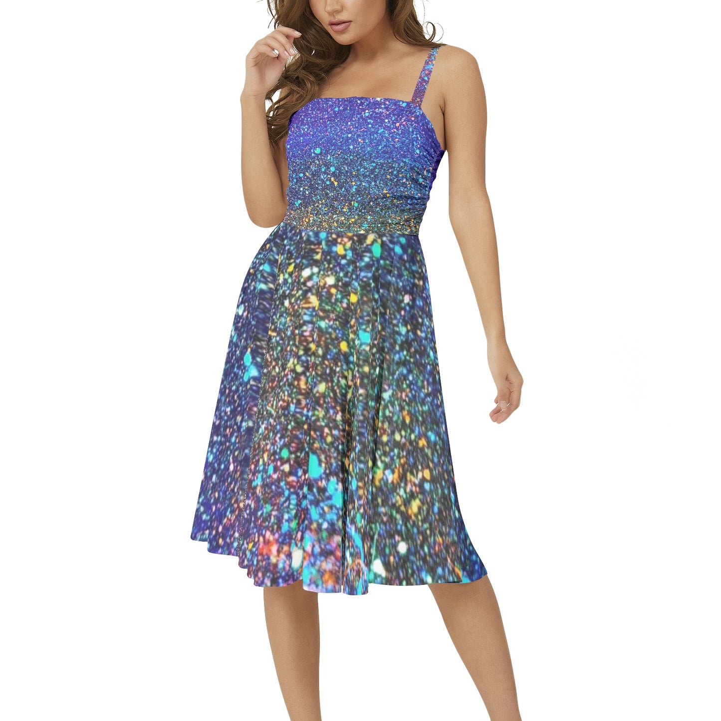 Gavin Scott Sleeveless Flare Hem Midi Dress (Femme XS-3XL)