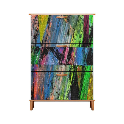 Gavin Scott Wood & Leather Shoe Cabinet