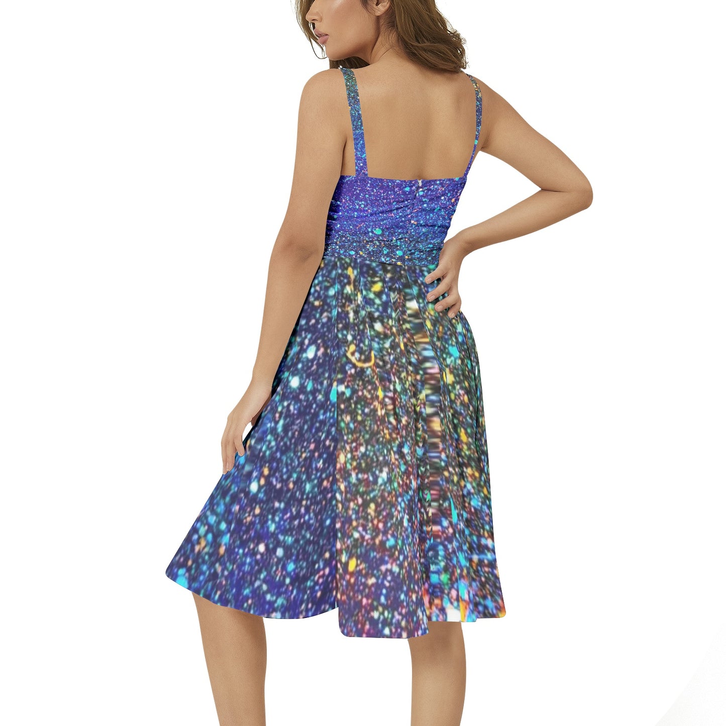 Gavin Scott Sleeveless Flare Hem Midi Dress (Femme XS-3XL)