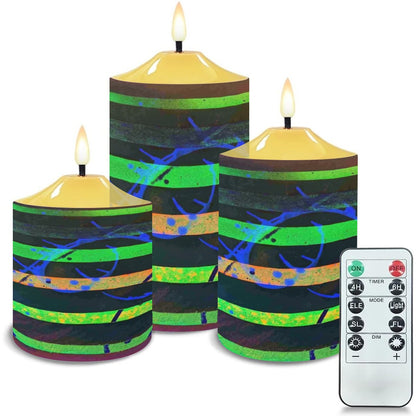 Gavin Scott Flameless Candles w/Remote (Set of 3)