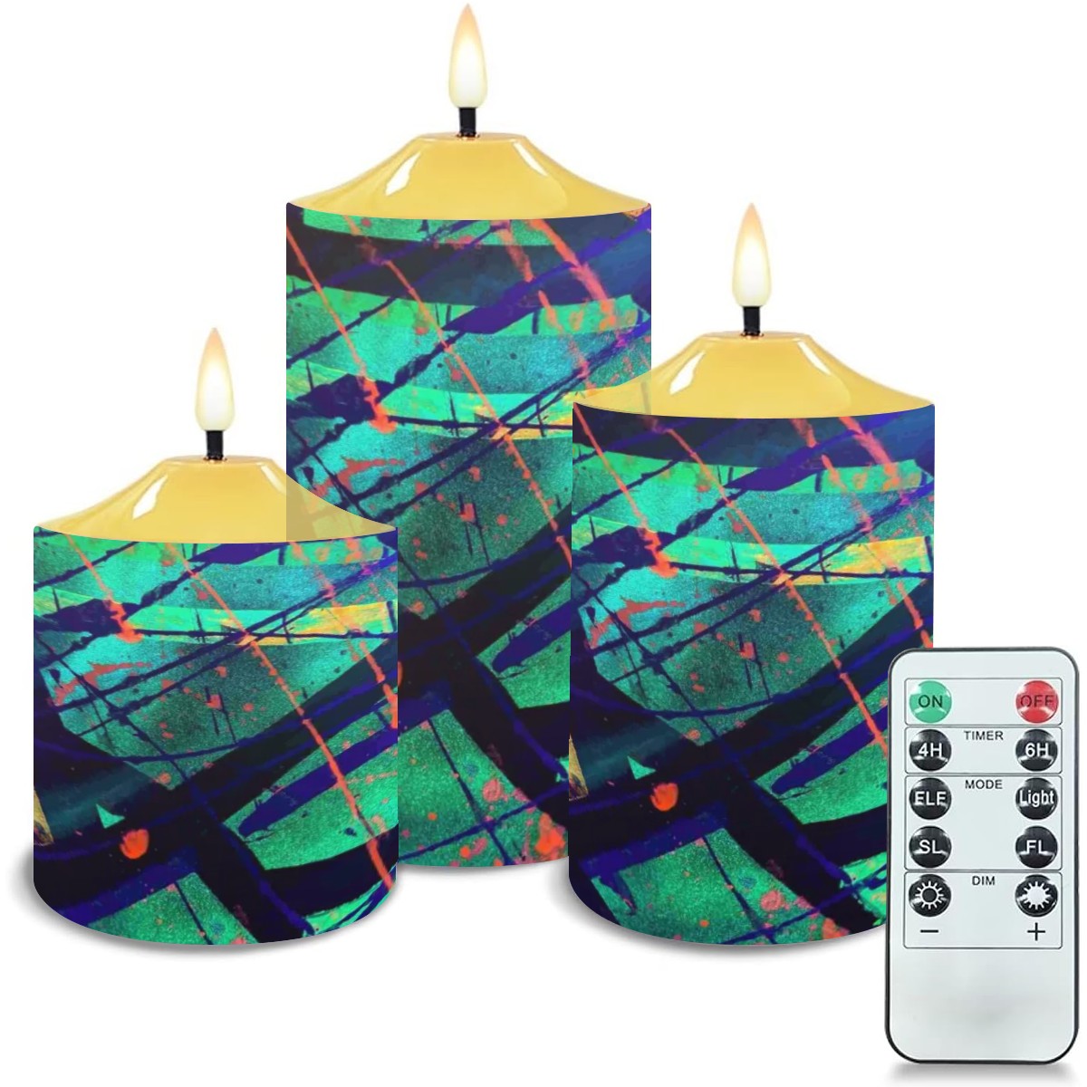 Gavin Scott Flameless Candles w/Remote (Set of 3)