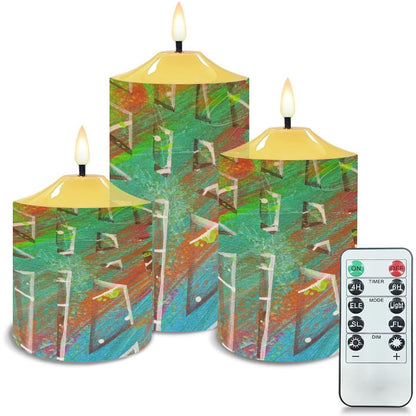 Gavin Scott Flameless Candles w/Remote (Set of 3)
