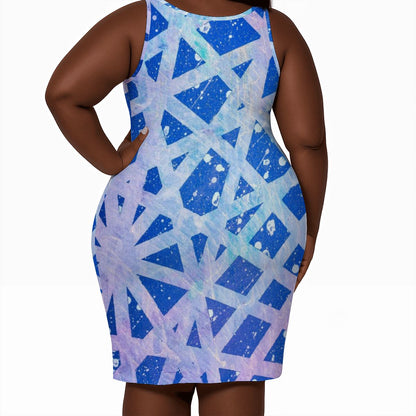 Gavin Scott Sleeveless Bodycon Dress (Femme L-4XL)