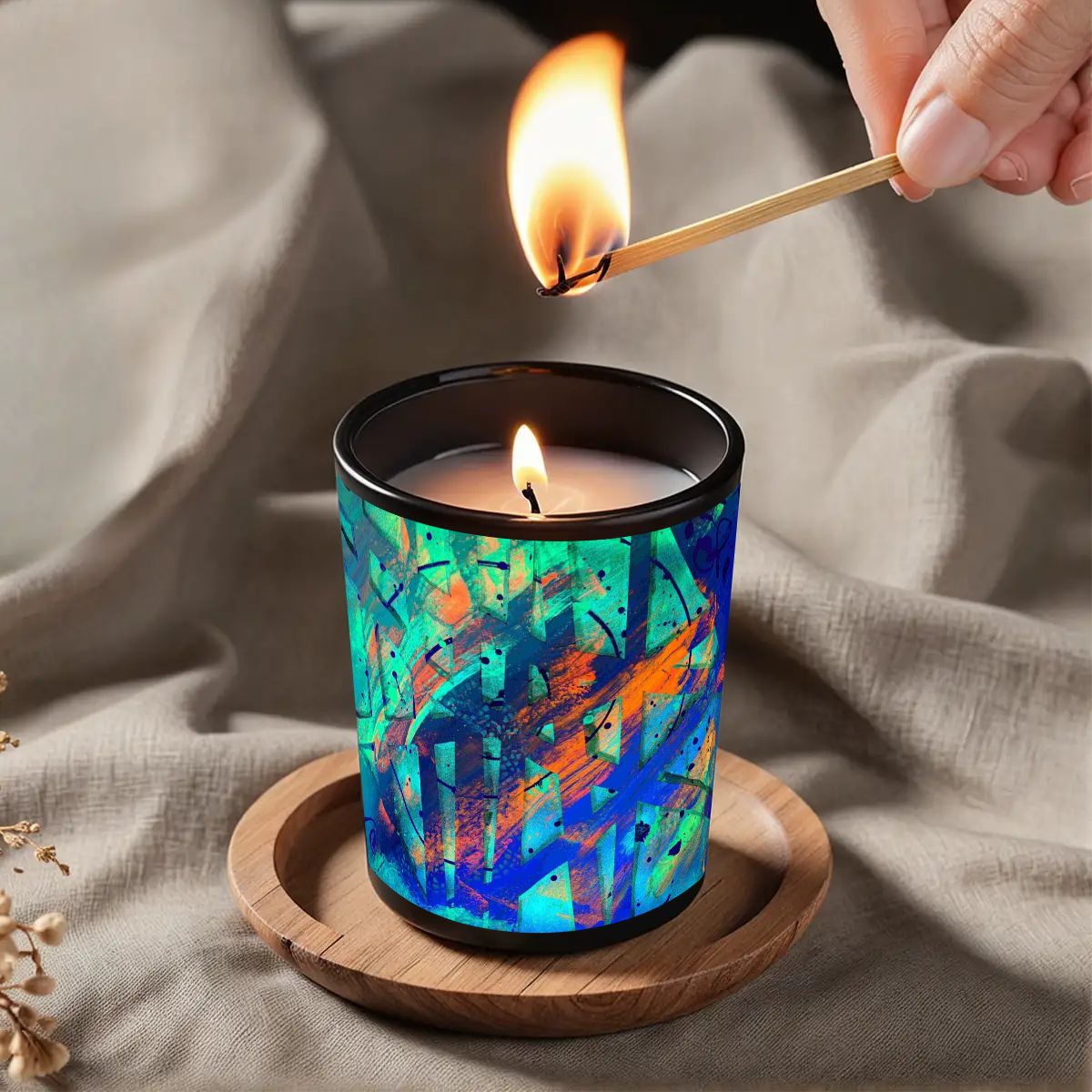 Gavin Scott Scented Black Jar Candle (6oz)