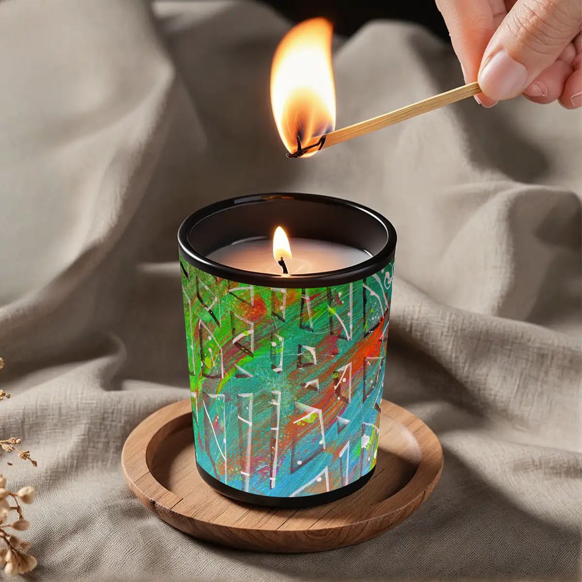 Gavin Scott Scented Black Jar Candle (6oz)