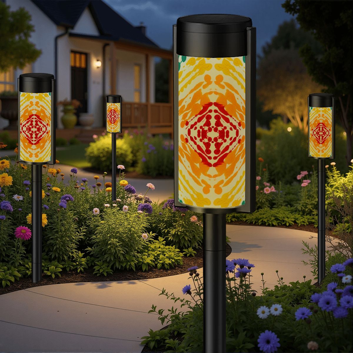 Gavin Scott Adjustable Outdoor Solar Lights (set of 4)