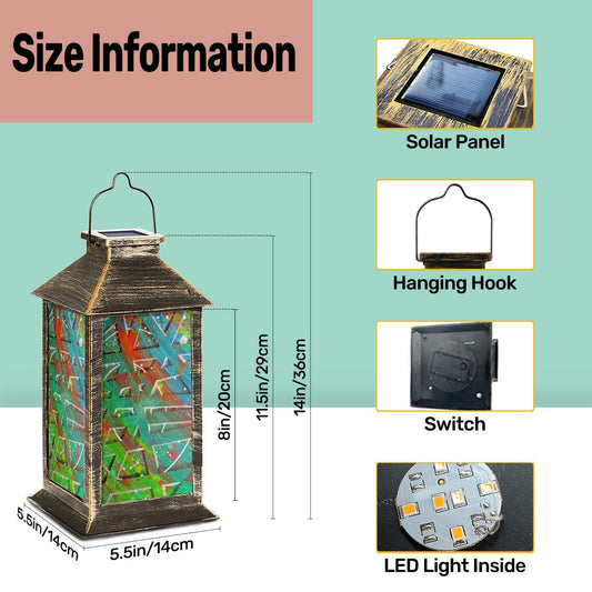Gavin Scott Solar Powered Indoor/Outdoor Lantern