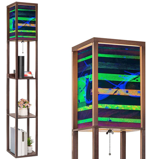 Gavin Scott Floor Lamp with Shelves (2 Colors)