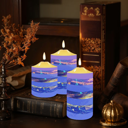 Gavin Scott Flameless Candles w/Remote (Set of 3)