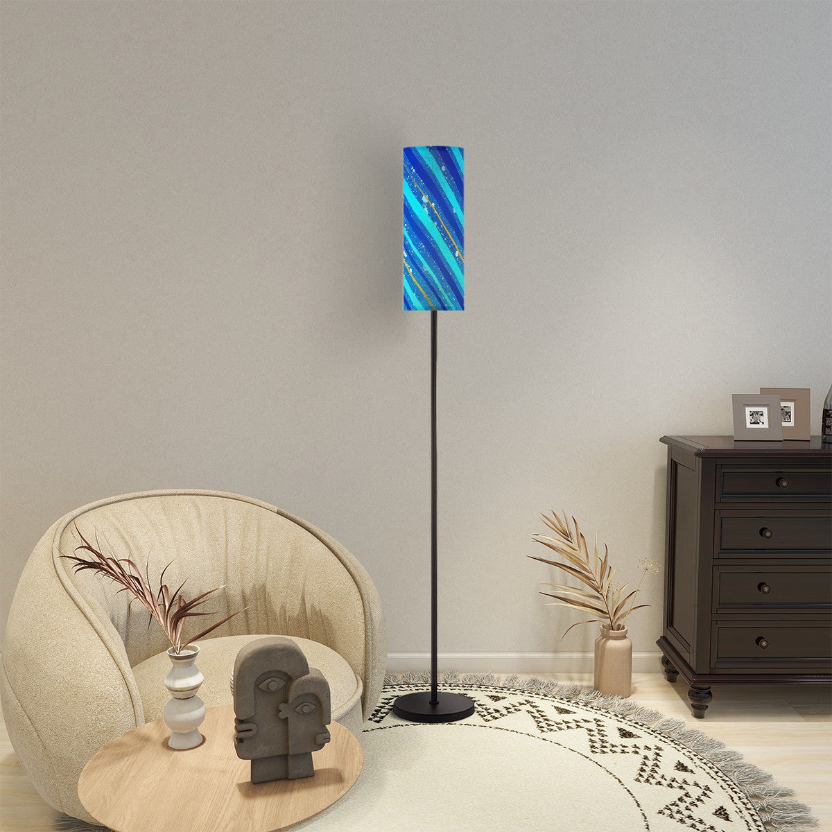 Gavin Scott Pillar Torch Floor Lamp