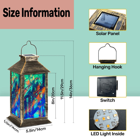 Gavin Scott Solar Powered Indoor/Outdoor Lantern