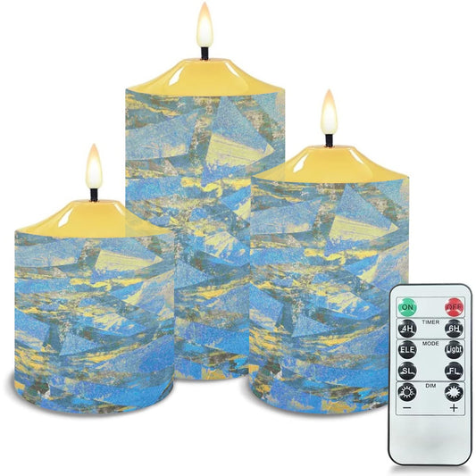 Gavin Scott Flameless Candles w/Remote (Set of 3)