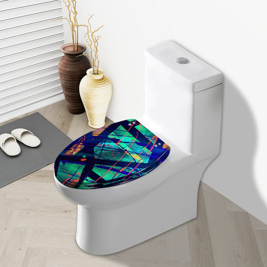 Gavin Scott Elongated Toilet Seat w/Matching Soft-close Lid (V-Shape)