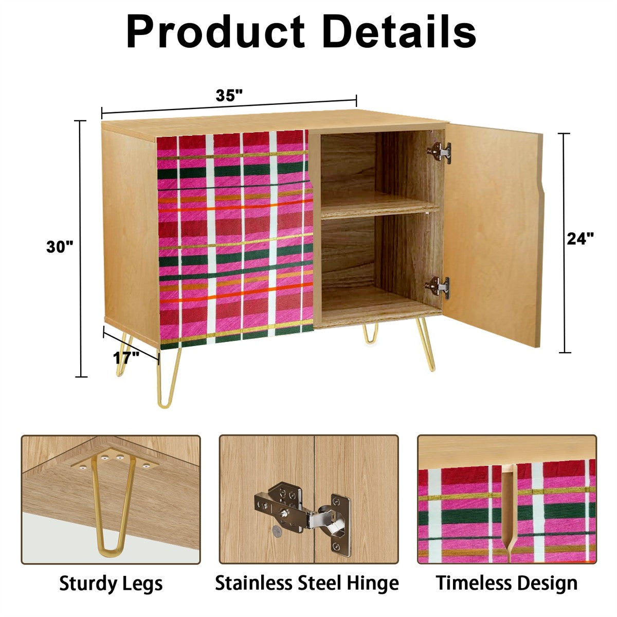 Gavin Scott Wooden Sideboard Cabinet