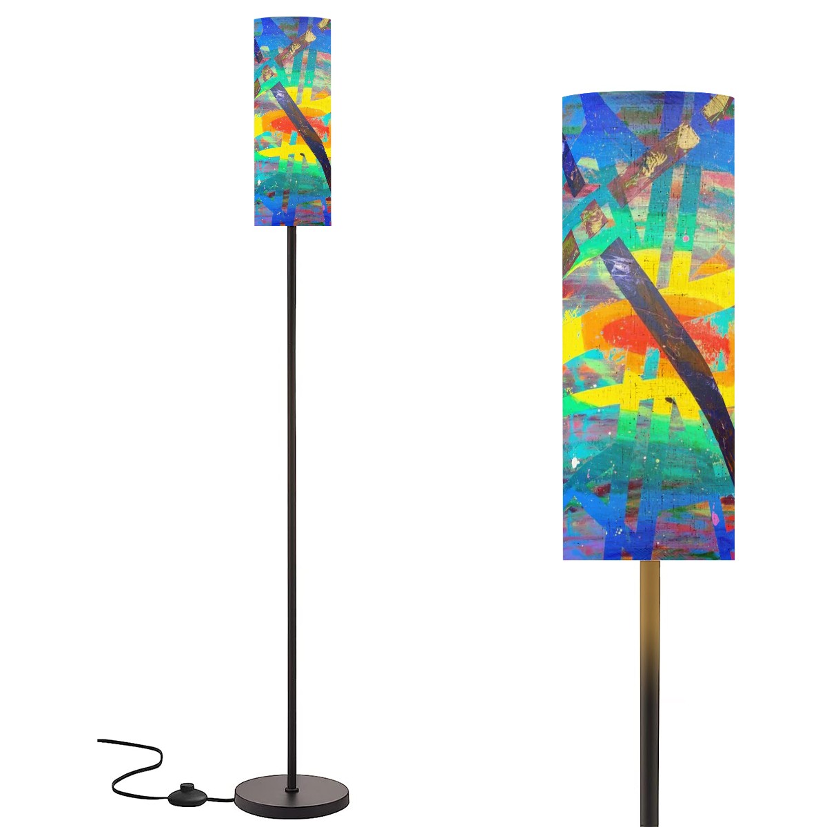 Gavin Scott Pillar Torch Floor Lamp