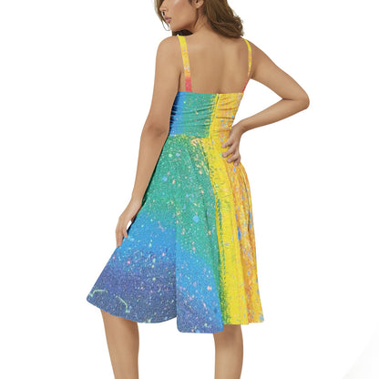 Gavin Scott Sleeveless Flare Hem Midi Dress (Femme XS-3XL)