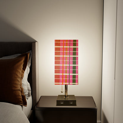 Gavin Scott Square Table Lamp with two USB Ports