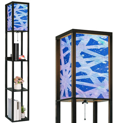 Gavin Scott Floor Lamp with Shelves (2 Colors)