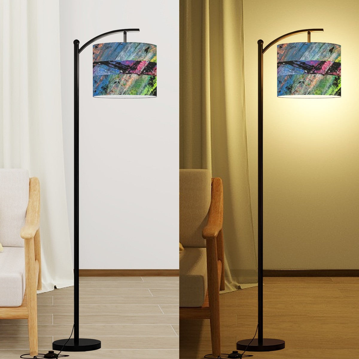 Gavin Scott Arc Floor Lamp w/Remote