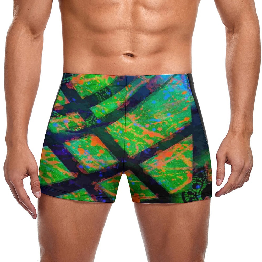 Gavin Scott Square Cut Swimming Trunks (Masc S-3XL)