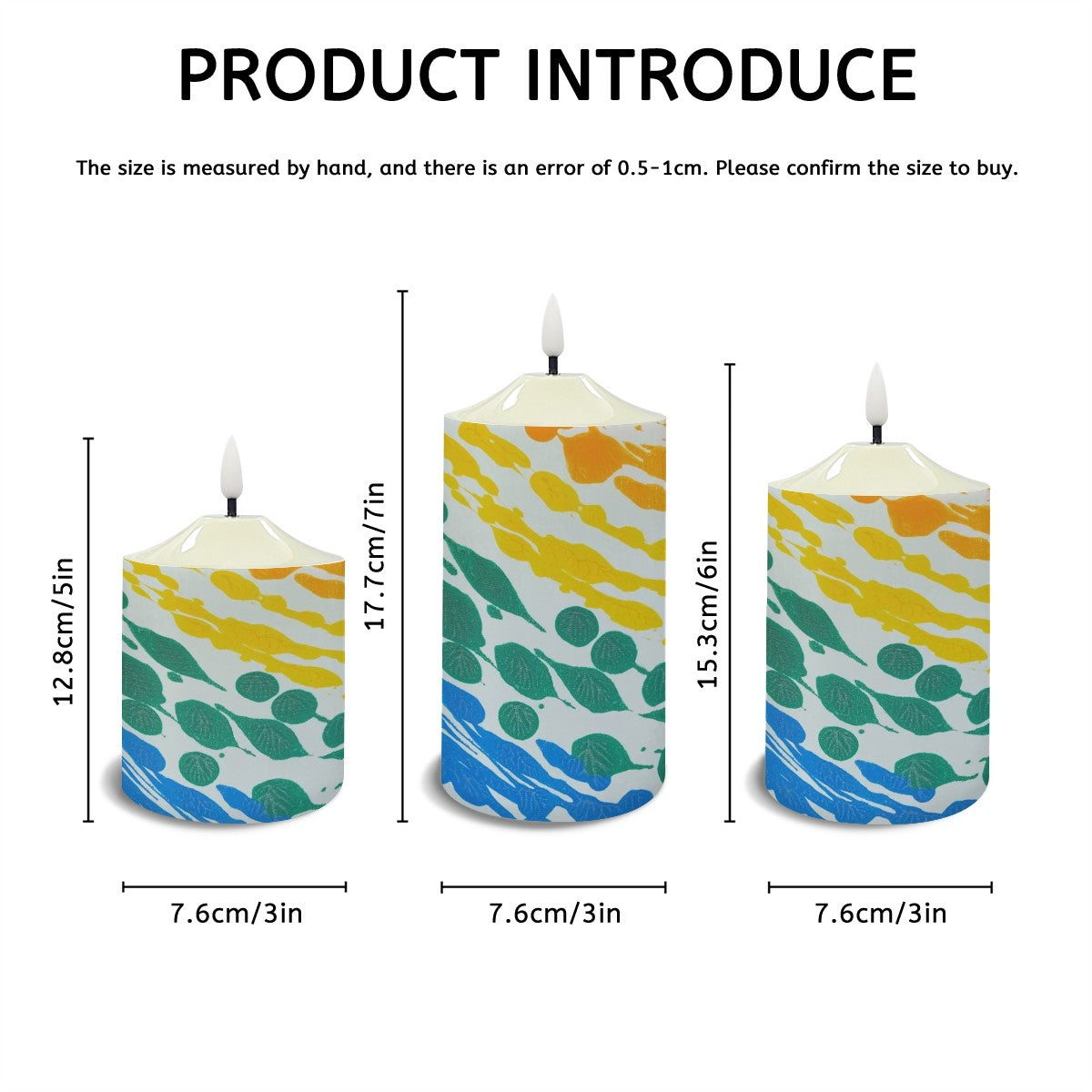 Gavin Scott Flameless Candles w/Remote (Set of 3)