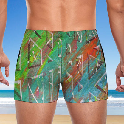 Gavin Scott Square Cut Swimming Trunks (Masc S-3XL)