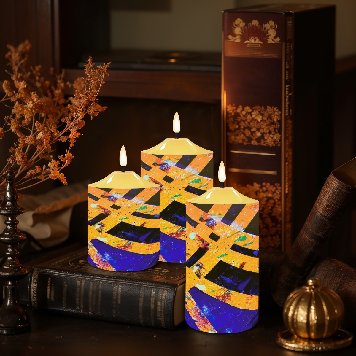 Gavin Scott Flameless Candles w/Remote (Set of 3)