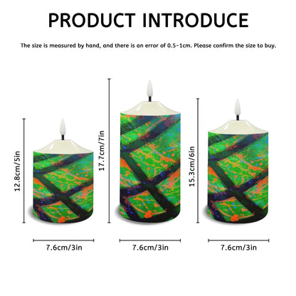 Gavin Scott Flameless Candles w/Remote (Set of 3)