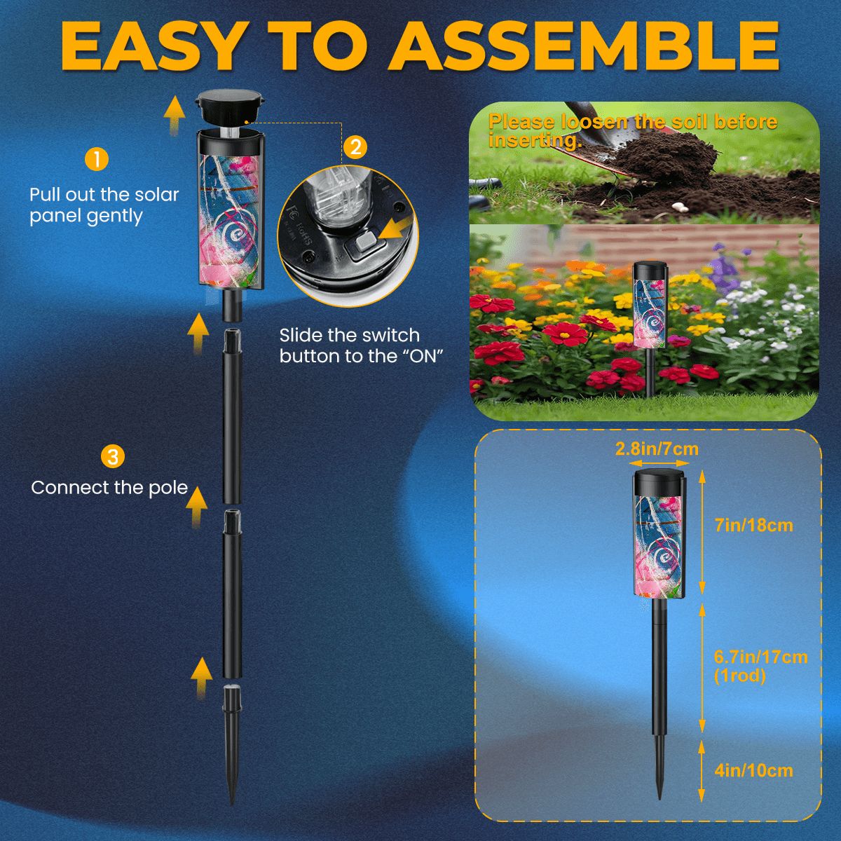 Gavin Scott Adjustable Outdoor Solar Lights (set of 4)