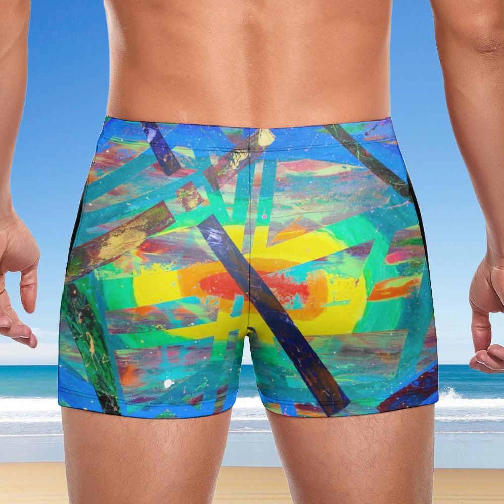 Gavin Scott Square Cut Swimming Trunks (Masc S-3XL)