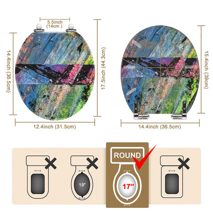 Gavin Scott Round Toilet Seat w/Matching Soft-close Lid (O-Shape)