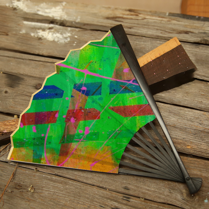 Gavin Scott Genuine Spun Silk Folding Hand Fans (4 Sizes)