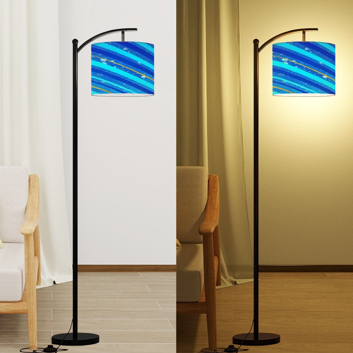Gavin Scott Arc Floor Lamp w/Remote