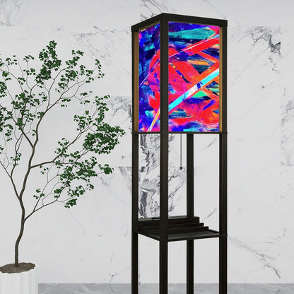 Gavin Scott Floor Lamp with Shelves (2 Colors)