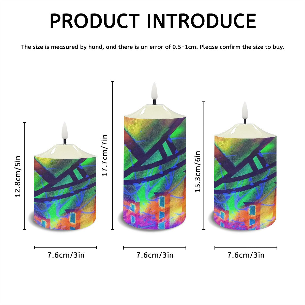 Gavin Scott Flameless Candles w/Remote (Set of 3)