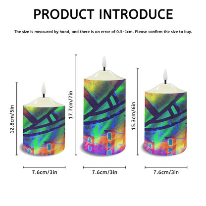 Gavin Scott Flameless Candles w/Remote (Set of 3)