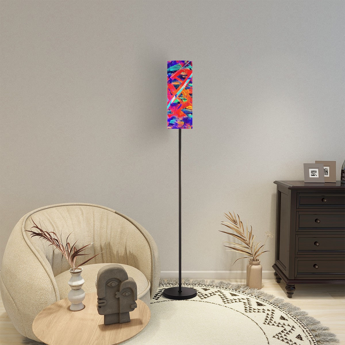 Gavin Scott Pillar Torch Floor Lamp