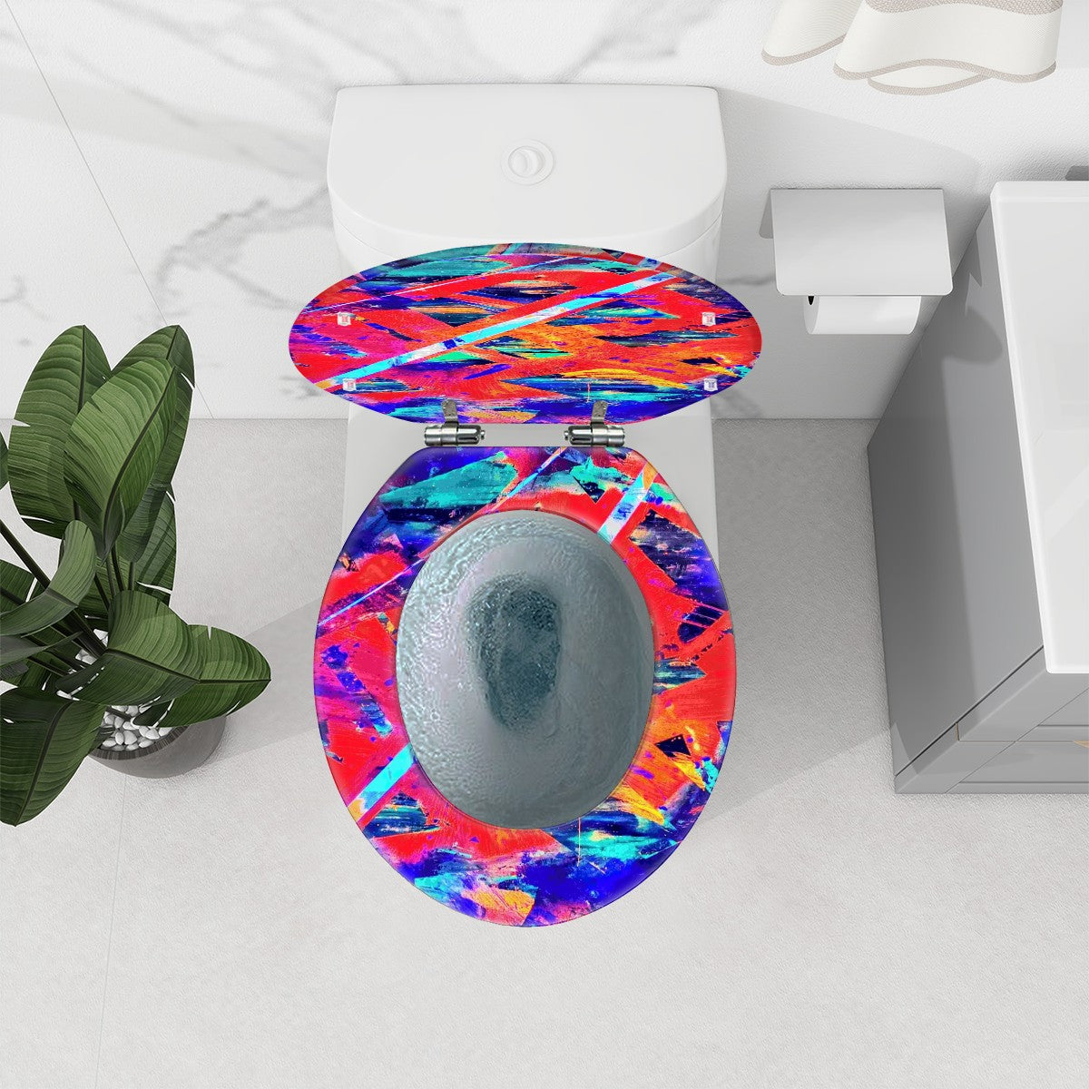 Gavin Scott Round Toilet Seat w/Matching Soft-close Lid (O-Shape)